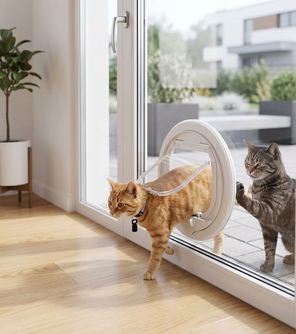 How to stop other cats coming through your cat door