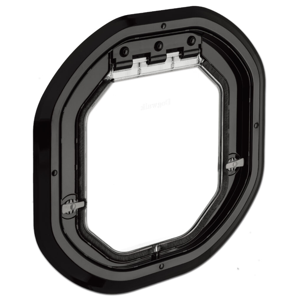 Black glass fitting dog door - Pet-Tek Dogwalk glass dog flap