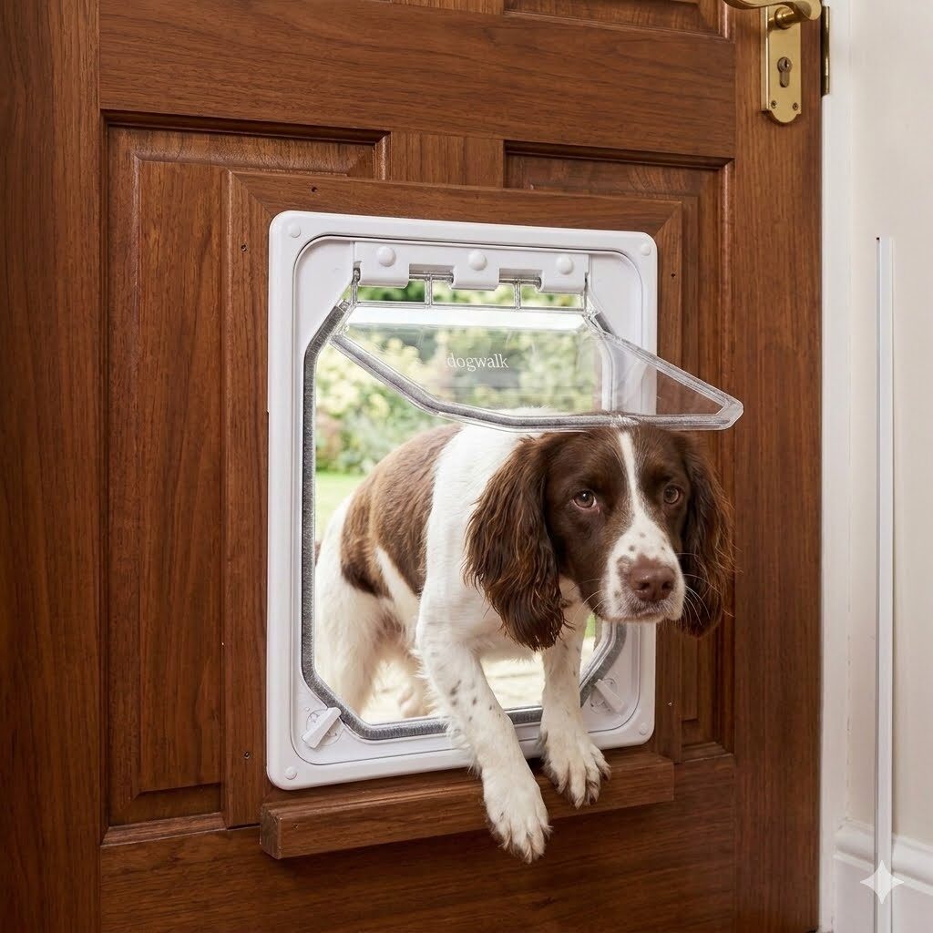 Wood fitting dog door — Dogwalk® Pet-Tek